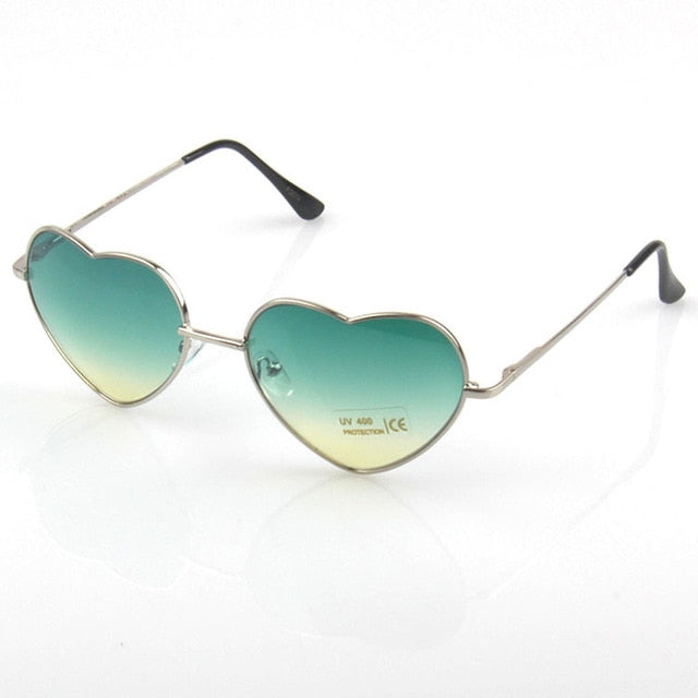 Fashion Heart Shaped Sunglasses Women Brand Designer Lady