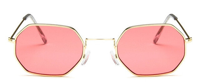 Sunglasses Metal Women Brand Fashion Rimless Clear Ocean Lenses Sunglasses
