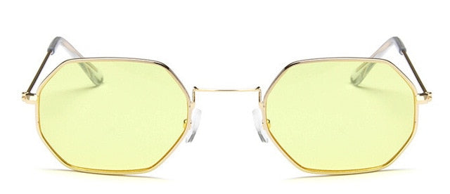 Sunglasses Metal Women Brand Fashion Rimless Clear Ocean Lenses Sunglasses