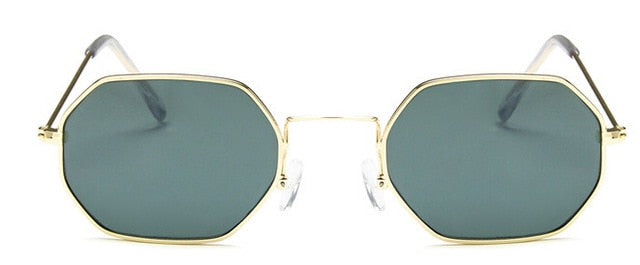 Sunglasses Metal Women Brand Fashion Rimless Clear Ocean Lenses Sunglasses
