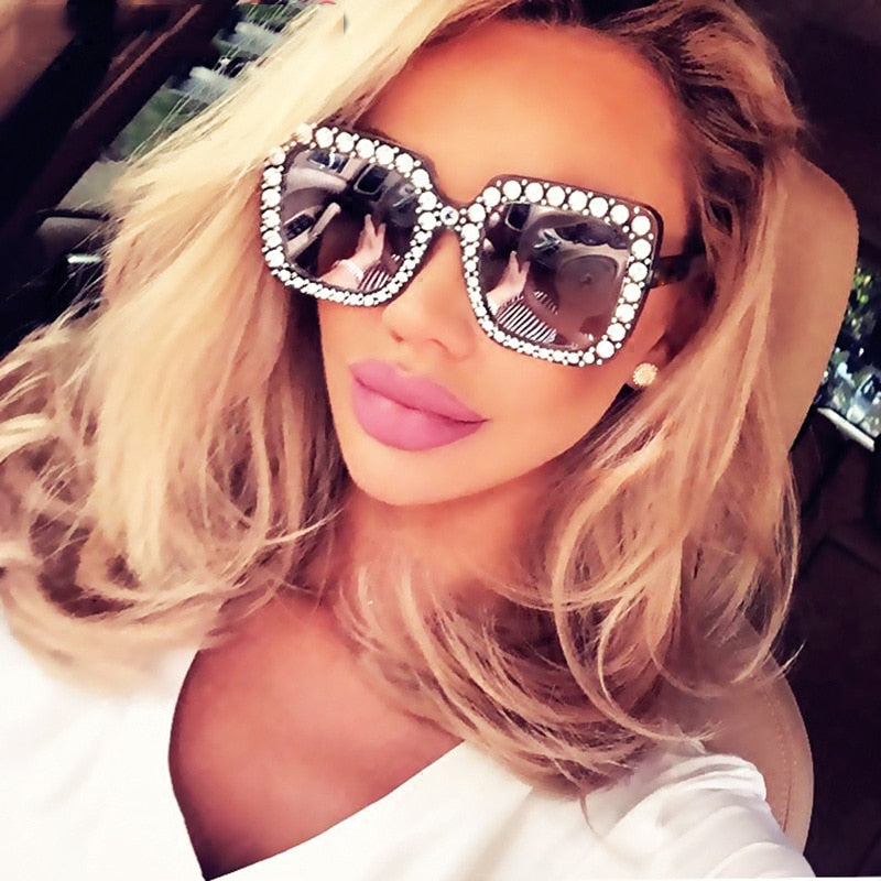 Women Brand Design Flash Square Shades Female Mirror Sunglasses