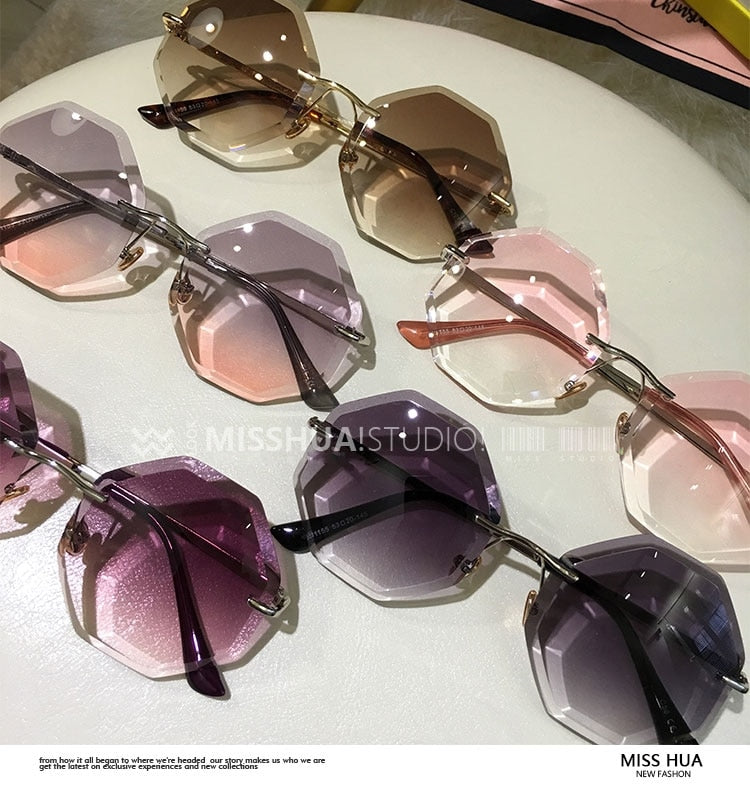 2019 New Round Runglasses Women Oversized  Eyewear