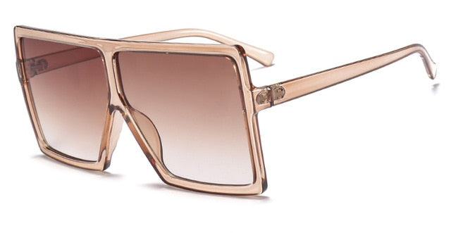 Oversized Sunglasses Women Brand Designer Big Frame Square Sunglasses Models