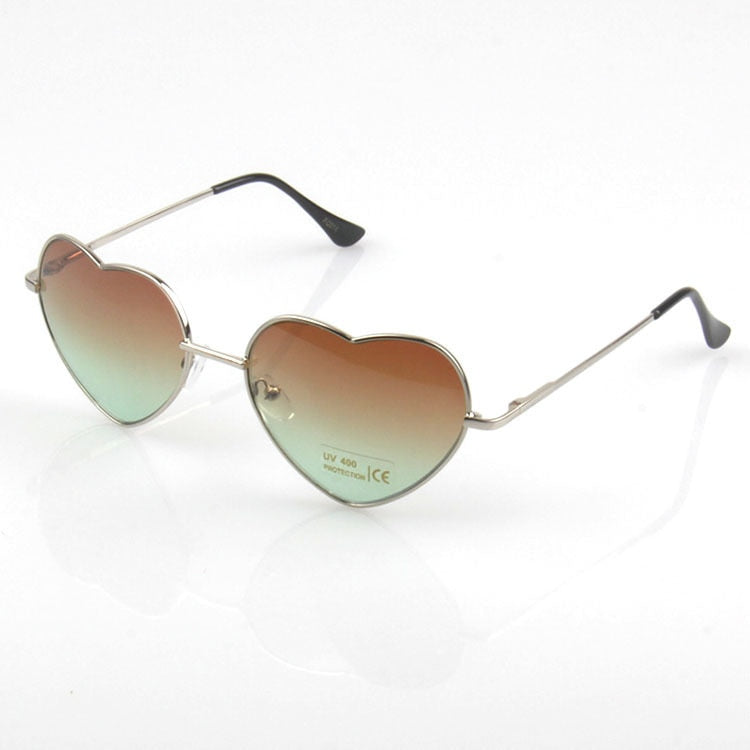 Fashion Heart Shaped Sunglasses Women Brand Designer Lady
