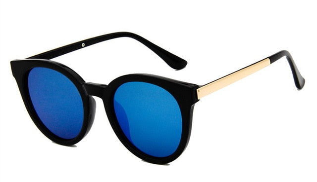 Cat Eye Pink Sunglasses Women Mirror Female Square Sun Glasses Coating Models For Women
