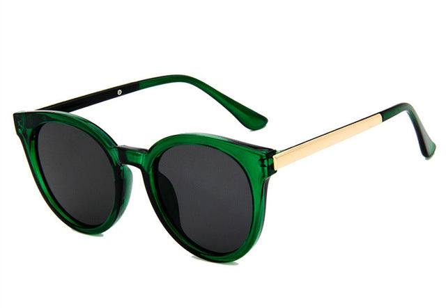 Cat Eye Pink Sunglasses Women Mirror Female Square Sun Glasses Coating Models For Women