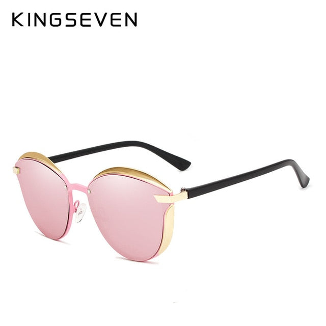 Cat Eye Sunglasses Women Polarized Luxury Alloy Frame Models