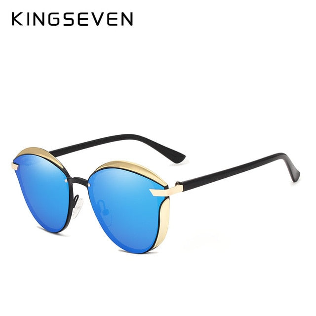 Cat Eye Sunglasses Women Polarized Luxury Alloy Frame Models