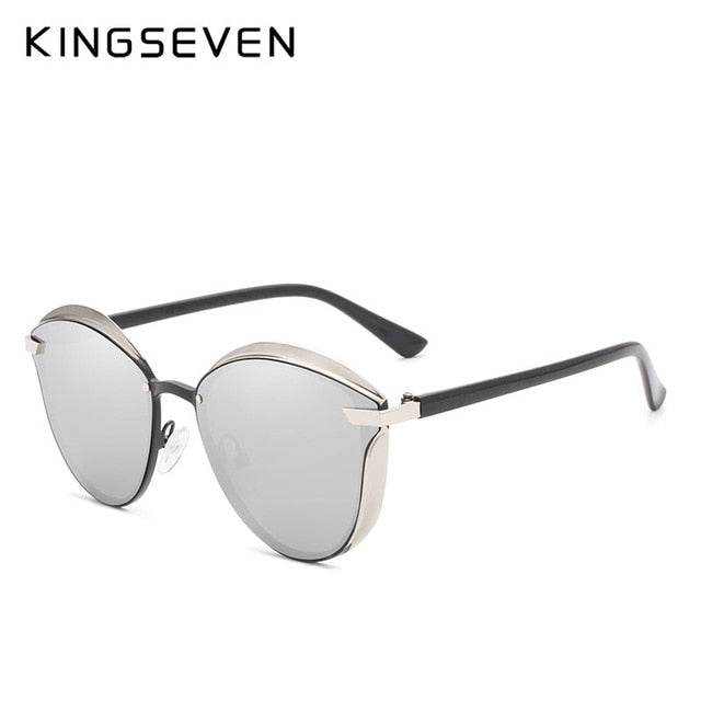 Cat Eye Sunglasses Women Polarized Luxury Alloy Frame Models