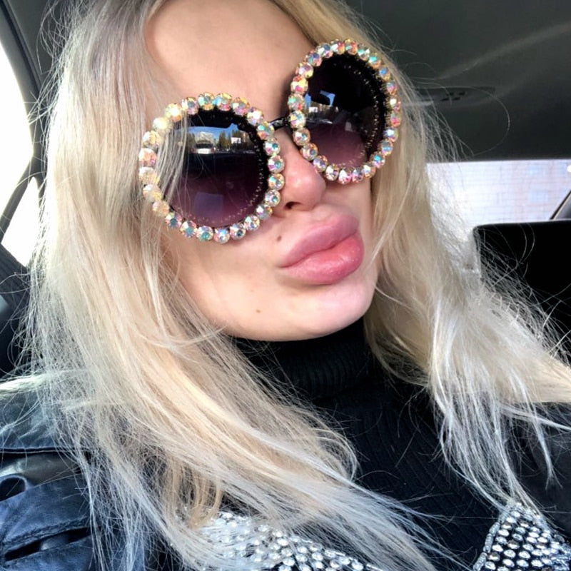 Women Vintage Luxury Rhinestones Sunglasses Models