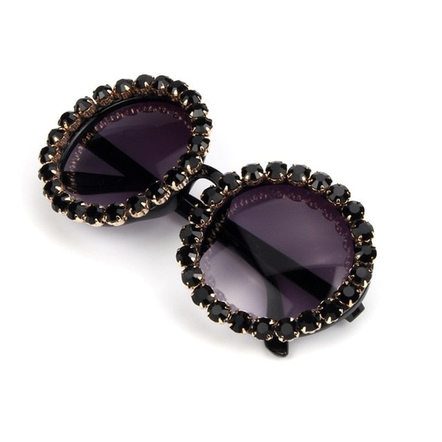 Women Vintage Luxury Rhinestones Sunglasses Models