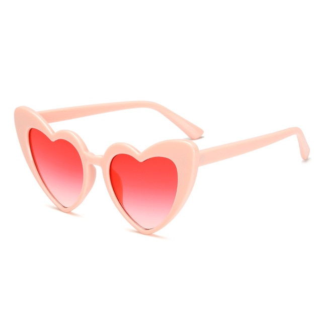 Sunglass Fashion Love Heart Sunglasses Women Cute Sexy Retro Cat Eye Vintage cheap