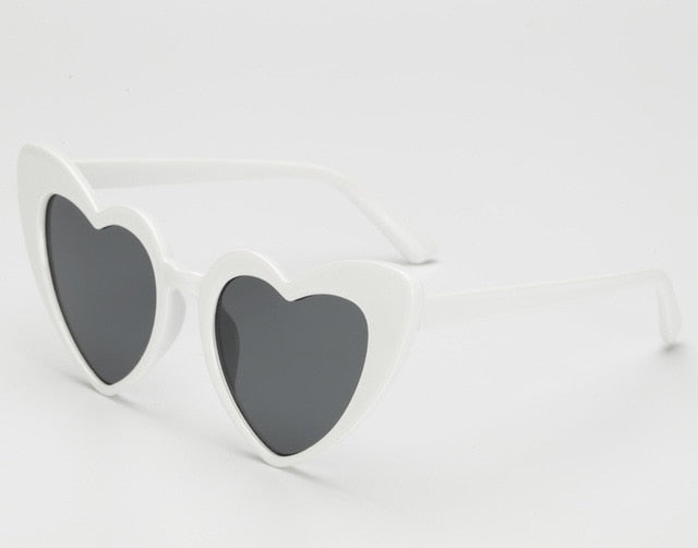 Sunglass Fashion Love Heart Sunglasses Women Cute Sexy Retro Cat Eye Vintage cheap