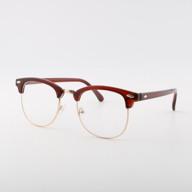 Sunglasses Women Luxury Vintage Semi-Rimless Fashion Mirror Female Rays