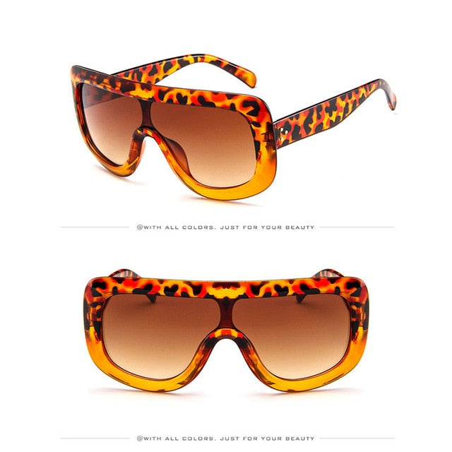 2019 Luxury Big Frame Sunglasses Women Designer
