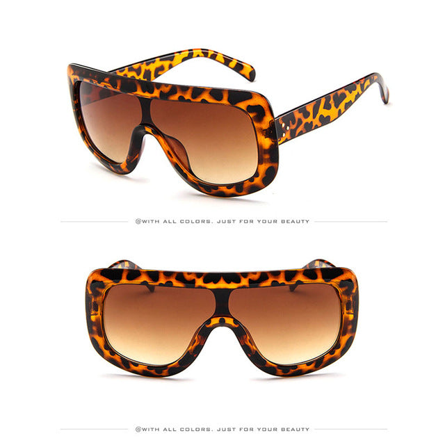 2019 Luxury Big Frame Sunglasses Women Designer