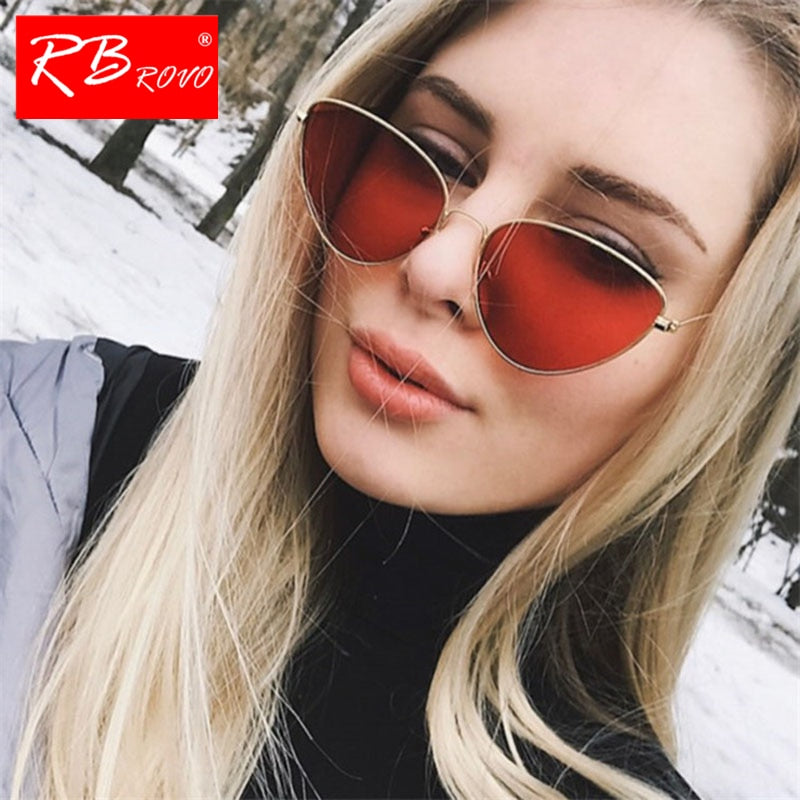 New Metal Cateye Women Sunglasses 2019