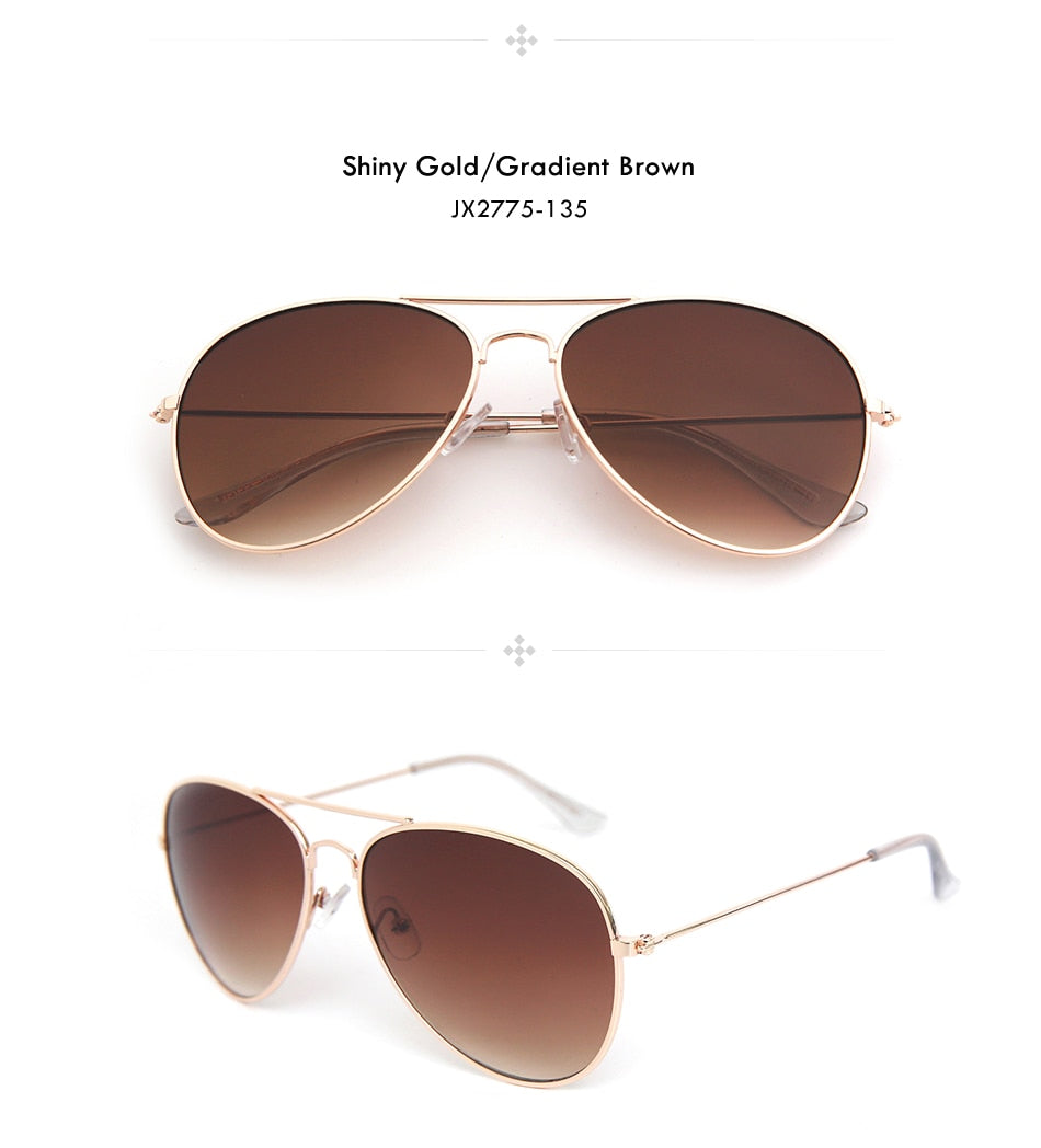 Stainless Steel Brown Sunglasses Women Sunglasses Vintage Driving