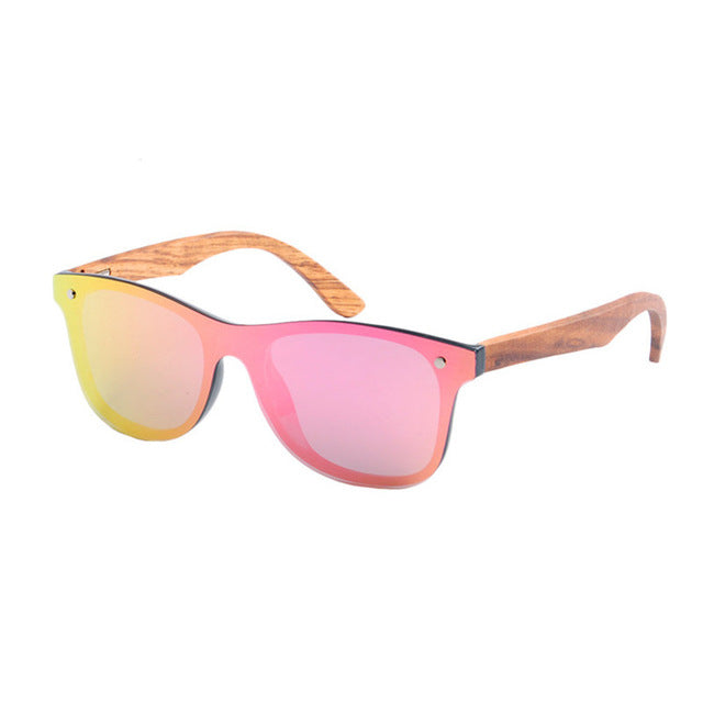 Retro Wood Bamboo Sunglass Women  Brand Design Vintage Sunglasses For Women