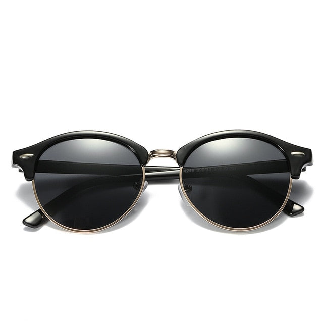 Sunglasses Women Retro Round Mirror Driving Models