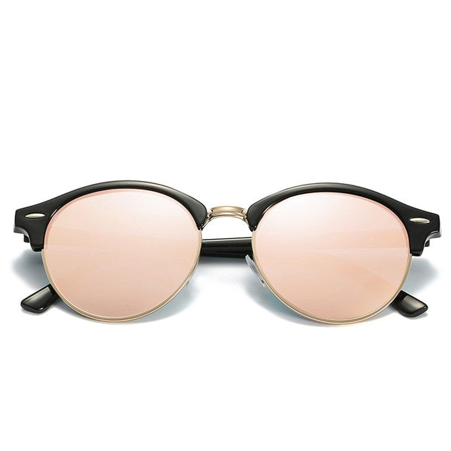 Sunglasses Women Retro Round Mirror Driving Models