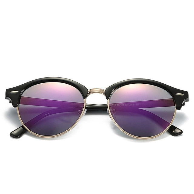 Sunglasses Women Retro Round Mirror Driving Models