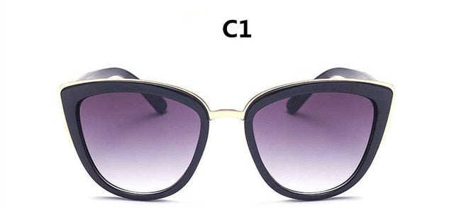 Vintage Sexy Ladies Cat Eye Women  Sunglasses