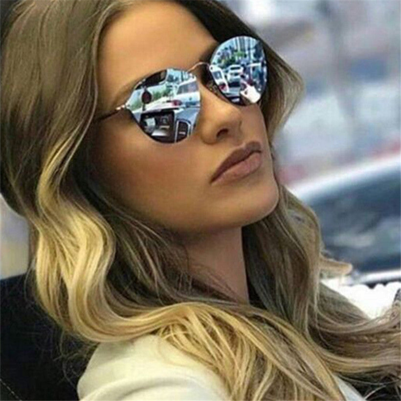 Eye Sunglasses Women Luxury Coating Mirror Sunglasses