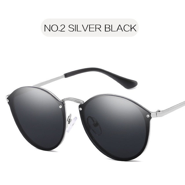 Eye Sunglasses Women Luxury Coating Mirror Sunglasses