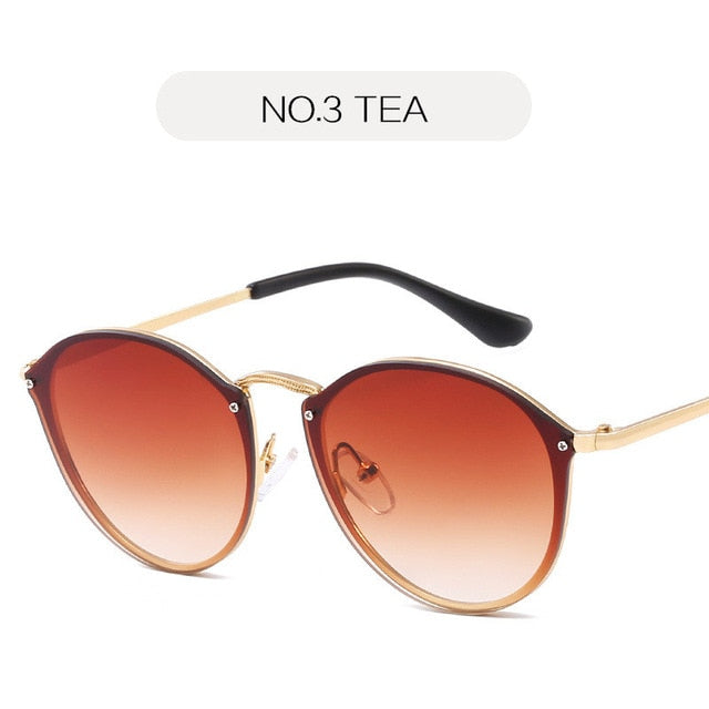 Eye Sunglasses Women Luxury Coating Mirror Sunglasses