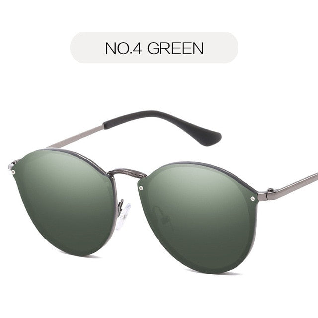 Eye Sunglasses Women Luxury Coating Mirror Sunglasses