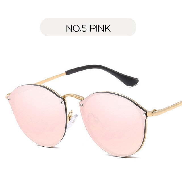 Eye Sunglasses Women Luxury Coating Mirror Sunglasses