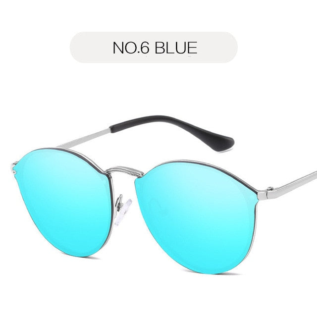 Eye Sunglasses Women Luxury Coating Mirror Sunglasses