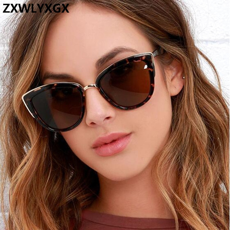 Sexy Cat Eye Sunglasses Women Luxury Designer