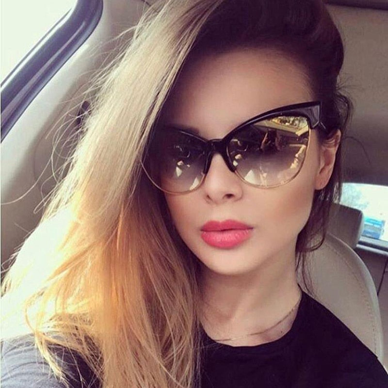 Retro Sexy Cat Eye Sunglasses Fashion Brand Designer