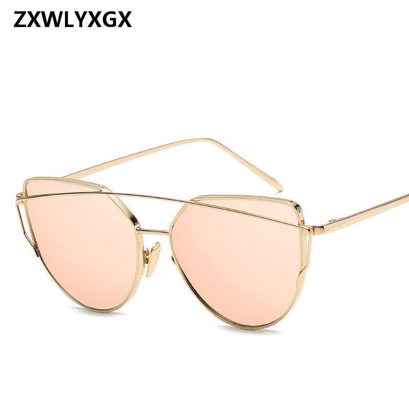 2019 Metal Sunglasses Women Luxury Cat Eye Brand Design