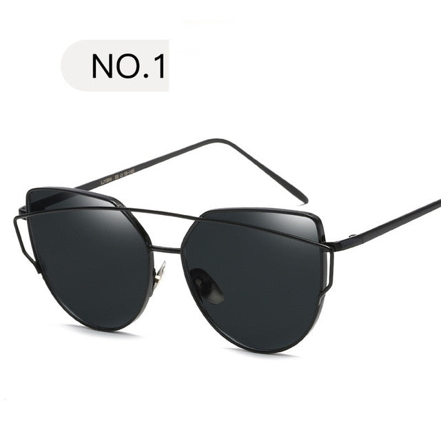 2019 Metal Sunglasses Women Luxury Cat Eye Brand Design