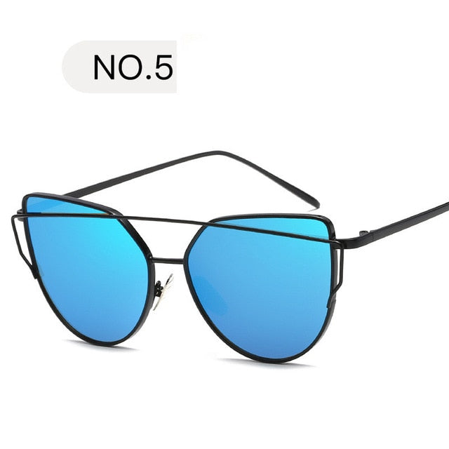 2019 Metal Sunglasses Women Luxury Cat Eye Brand Design