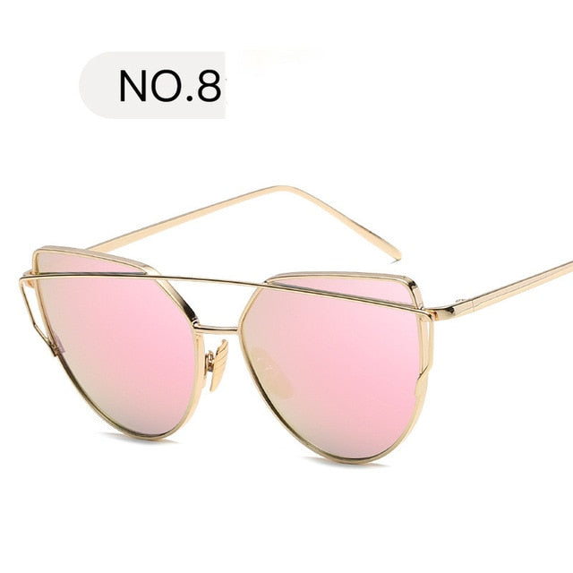 2019 Metal Sunglasses Women Luxury Cat Eye Brand Design