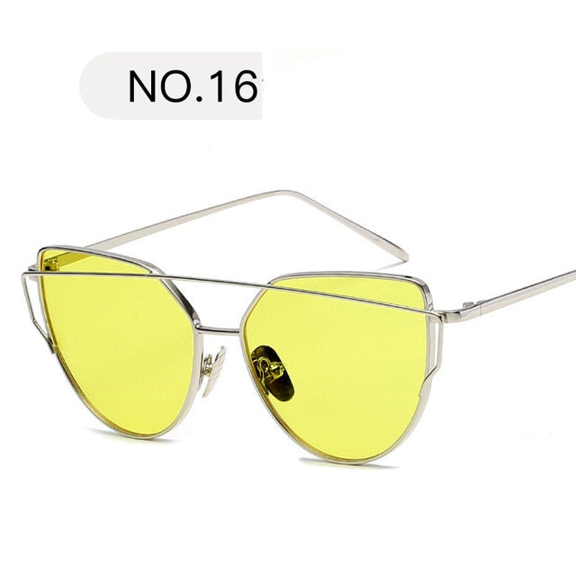 2019 Metal Sunglasses Women Luxury Cat Eye Brand Design