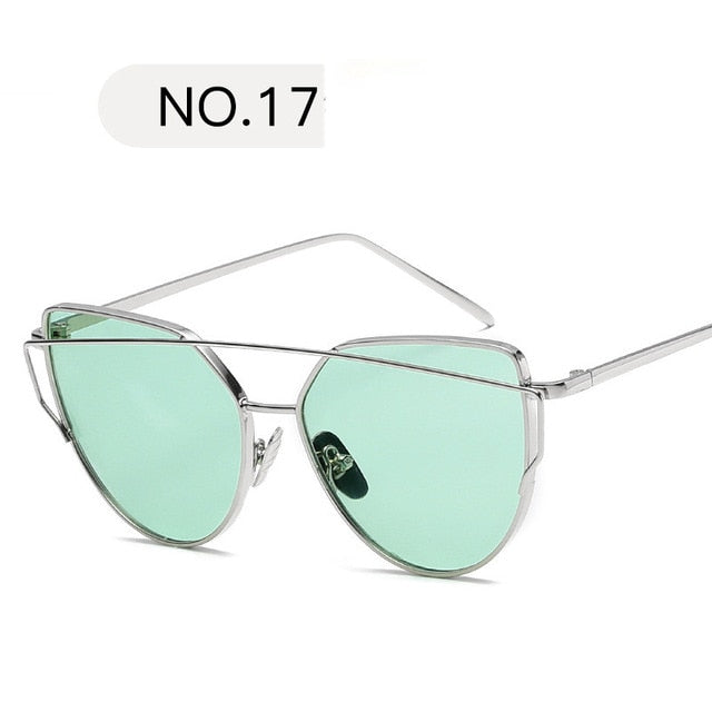 2019 Metal Sunglasses Women Luxury Cat Eye Brand Design