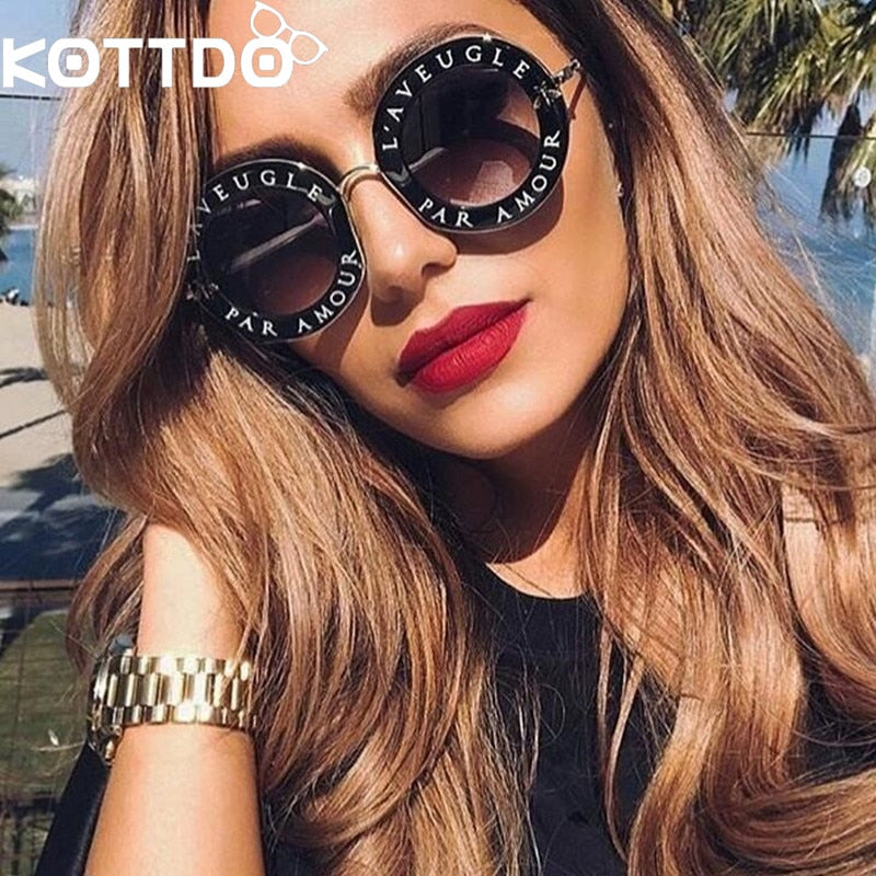 New luxury Sunglasses Fashion Round Glasses 2019 Models