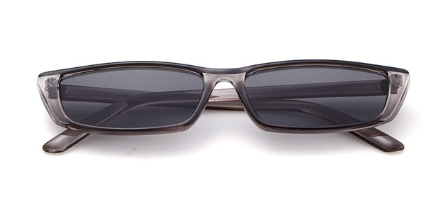 Sunglasses Women Fashion Small Rectangular Frame Black Red Cat Eyes